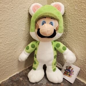 Plush - Neko Cat Luigi 10 Inch (NEW) - Super Mario - Nintendo